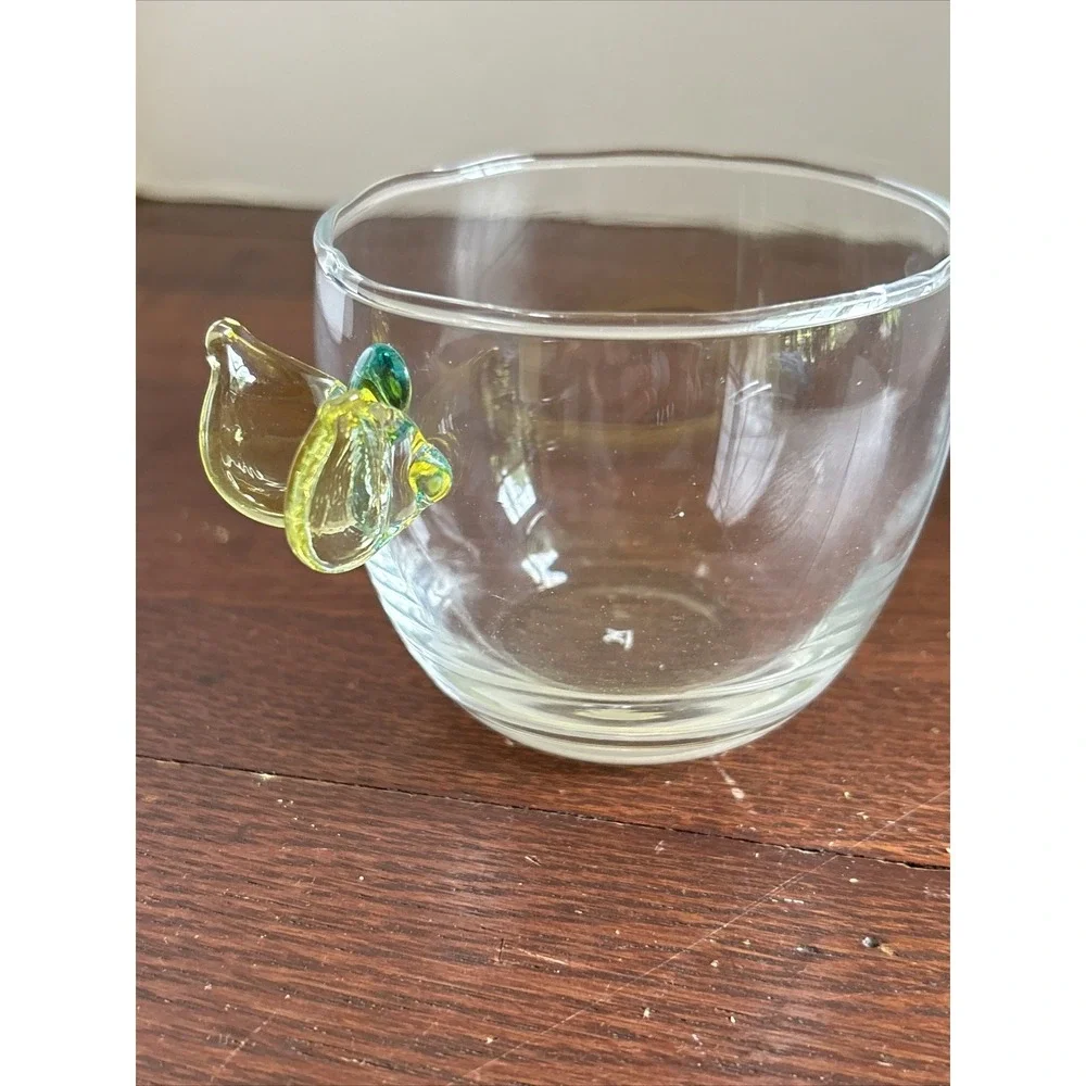 Princess House Butterfly Glass Votive Holder‎